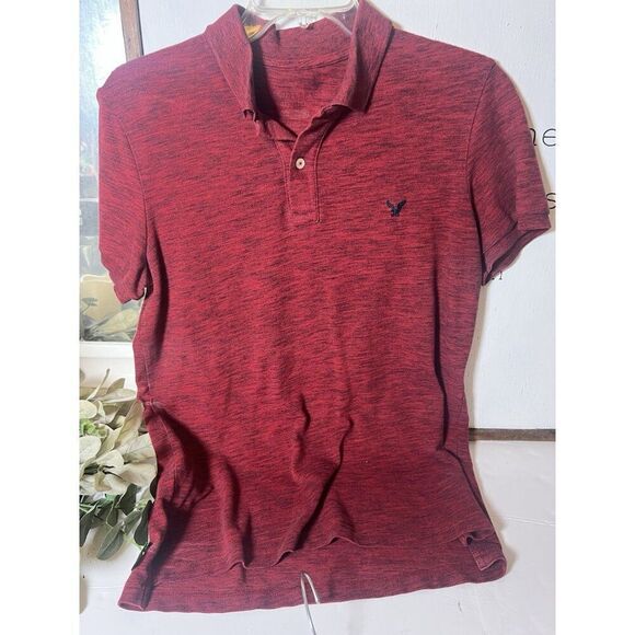 Lot 2 Y2K American Eagle Polo Shirts - Men’s S Classic Fit - Red, Green. Dd - Picture 5 of 7